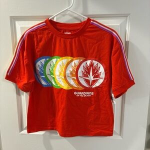 Marvel Guardians of the Galaxy red cropped tee from Disney Parks